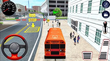 School Bus Simulator 🚌💥 Gameplay 01 || Driving Simulator Games || Flash Simulator