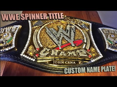 Wwe Spinner Title Belt John Cena Name Plate Reveal Youtube