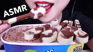 ASMR Eating Chocolate Spoons & Ice Cream |  Asmr Edible Spoons | 베라 아이스크림 리얼사운드 먹방 | Abbey ASMR Food