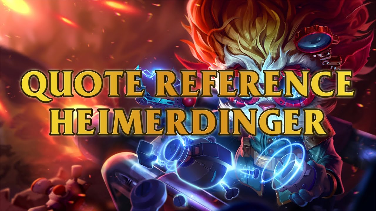 Heimerdinger Quote Reference The Answer To The Ultimate Question Life The Universe And Everything