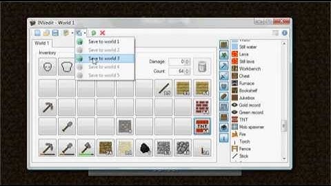 Minecraft how to use INVedit for Minecraft.