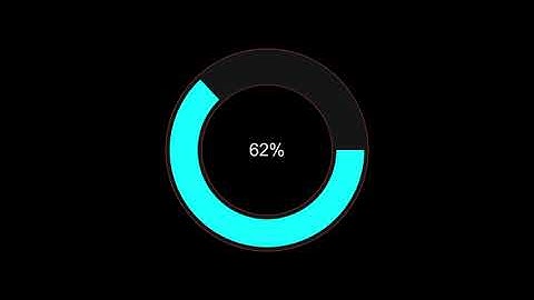 Progress bar 100% round circle Overlay Loading Screen graphics HUD display animation Motion graphics