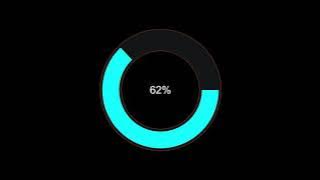 Progress bar 100% round circle Overlay Loading Screen graphics HUD display animation Motion graphics