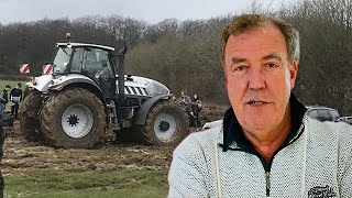 Jeremy Clarkson Gets His Lamborghini Tractor Stuck At Diddly Squat Farm