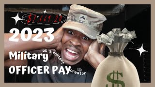 Military Officer Pay 2023…By Rank
