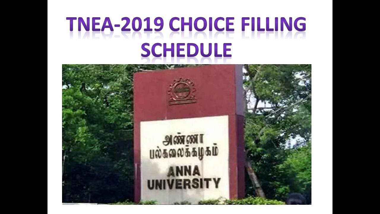 TNEA 2019  counselling date - Important