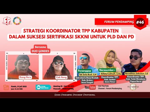 Strategi Koordinator TPP Kabupaten Dalam Suksesi Sertifikasi SKKNI | Forum Pendamping #46