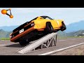 BeamNG.drive - Vehicles Jumping On The Trampoline