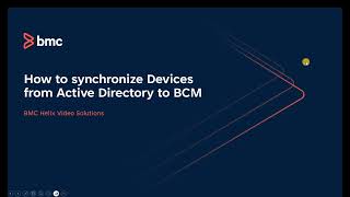BMC Client Management: How to synchronize devices from Active directory