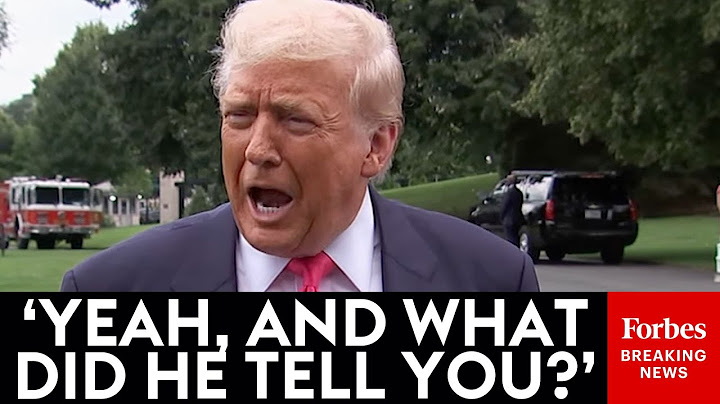 'You Should Have Asked That Same Question To Biden': Trump Snaps At Reporter Asking About Ukraine