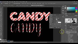 Candy Cane Photoshop Text Effect Tutorial