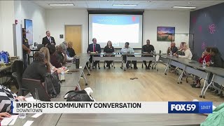IMPD, coroner and more meet with the public for 'homicide investigations community conversation'