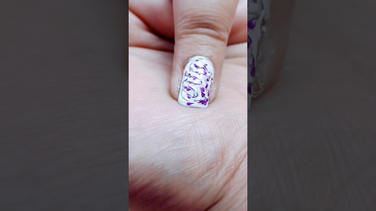 beautiful marble nailart for brief nail tutorial #nail #nailart