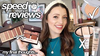 SPEED REVIEWS // Final Thoughts on New Makeup I've Been Trying