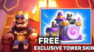 Claim An Exclusive FREE Tower Skin in Clash Royale | Free Squad Buster Tower Skin Link