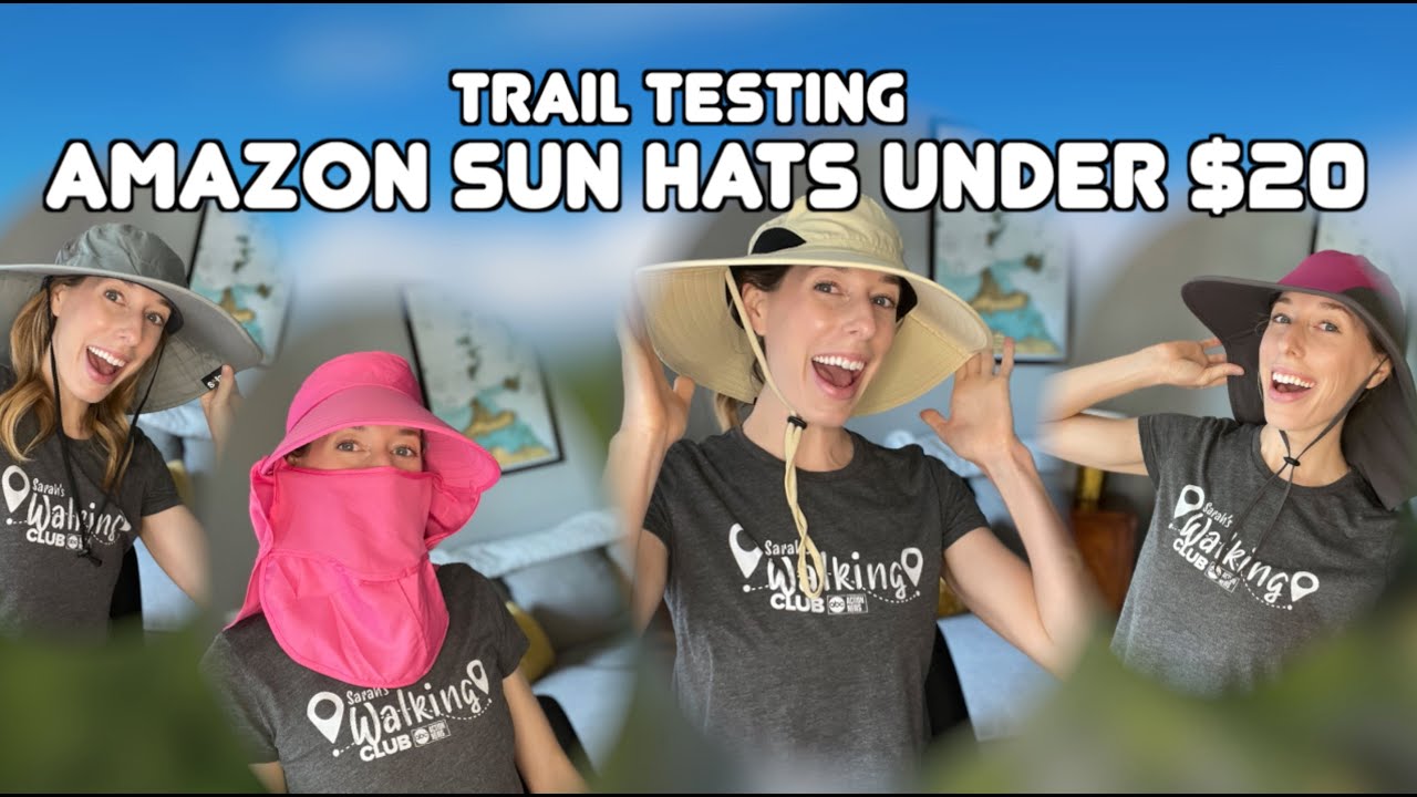Trail testing AMAZON SUN HATS 