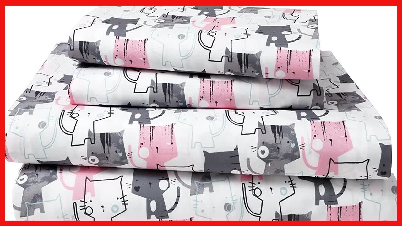 Elite Home Products Kids Juvenile 90 GSM Microfiber Printed Sheet Set