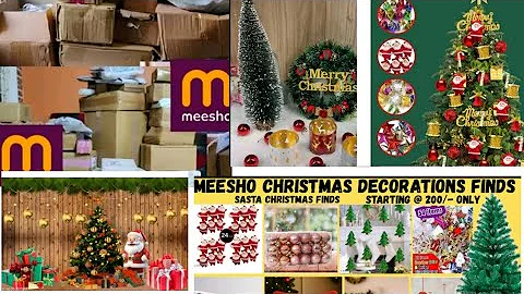 Meesho Affordable Christmas Haul Starting at 200/-Meesho Christmas 🎄 Decoration Haul | Meesho Finds