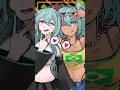 【清楚かギャルか…】ブラジリアンミクと初音ミクで描いてみた!【イラスト】 #イラスト #illustration #ボカロ #創作 #バービーギャル #shorts