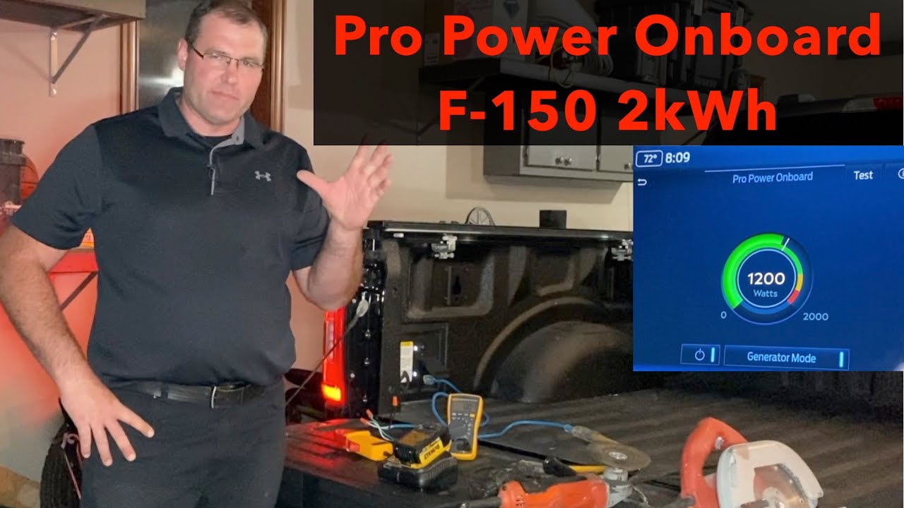 Pro Power Onboard 2kW Inverter Demonstration - 2022 Ford F-150 Truck 