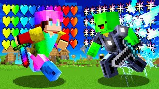 OVERPOWERED ARMOR Speedrunner vs Rainbow ARMOR Hunter in Minecraft! - Maizen JJ vs Mikey