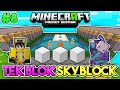 EFSANE DEMİR FARMI!! | Minecraft PE Tek Blok Skyblock [Canavar Bloklu] | #8