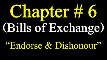 How to solve endorse and dishonour case of bill of exchange|Treatment enorsecase in bill of exchange