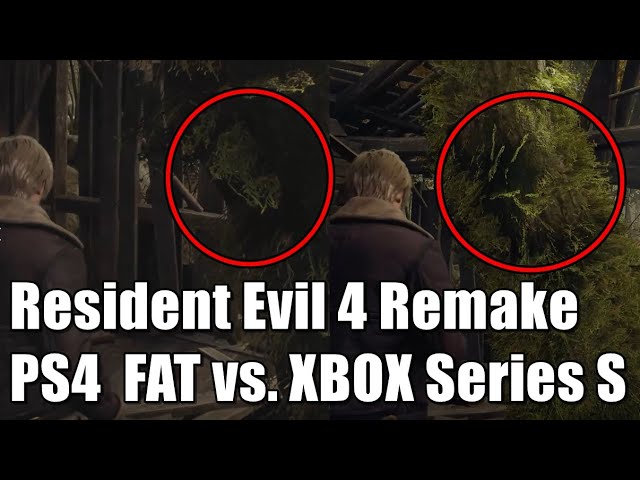 XBOX Series S vs PS4 FAT - Resident Evil 4 Remake 