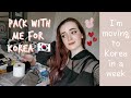 Pack with me for Korea! What to bring when moving to Korea