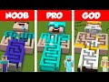 Minecraft NOOB vs PRO vs GOD: STATUE MAZE HOUSE BUILD CHALLENGE in Minecraft / Animation