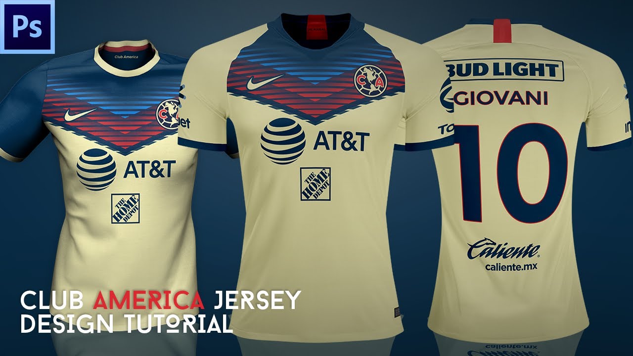 Club America Soccer Jersey Design Tutorial By Qehzy Youtube