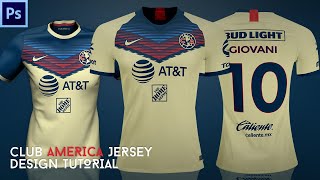 Club America Soccer Jersey Design Tutorial by Qehzy screenshot 1