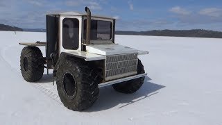 All-terrain vehicle fracture Part 5 Tests on ice and drilling holes