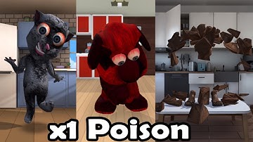 Talking Juan poison vs Pou RTX poison vs Talking Pablo poison
