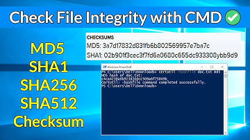Verify MD5, SHA1, SHA256, SHA512 Checksums in Windows Using CMD (Fast & Easy!)