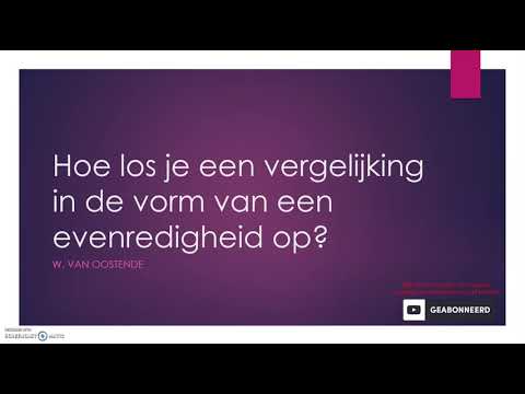 Video: Hoe Leer Je Een Kind Vergelijkingen Op Te Lossen?