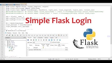 Simple Flask Login flask_login module