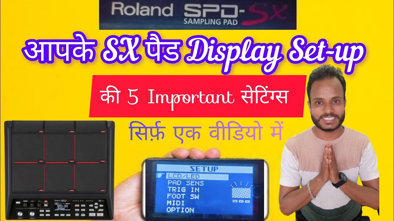 Roland Spd Sx Display Featured/Indicator light Tips&Tricks - YouTube