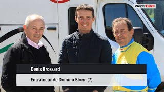 Denis Brossard, entraîneur de Domino Blond (13/05 à Paris-Vincennes)