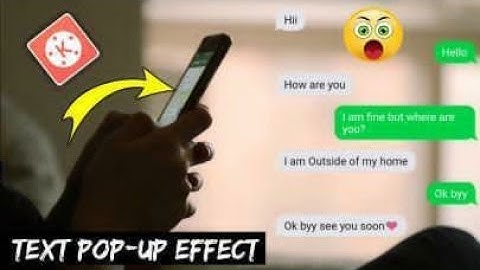 Message Text Pop - Up Effect in kinemaster | Vivek