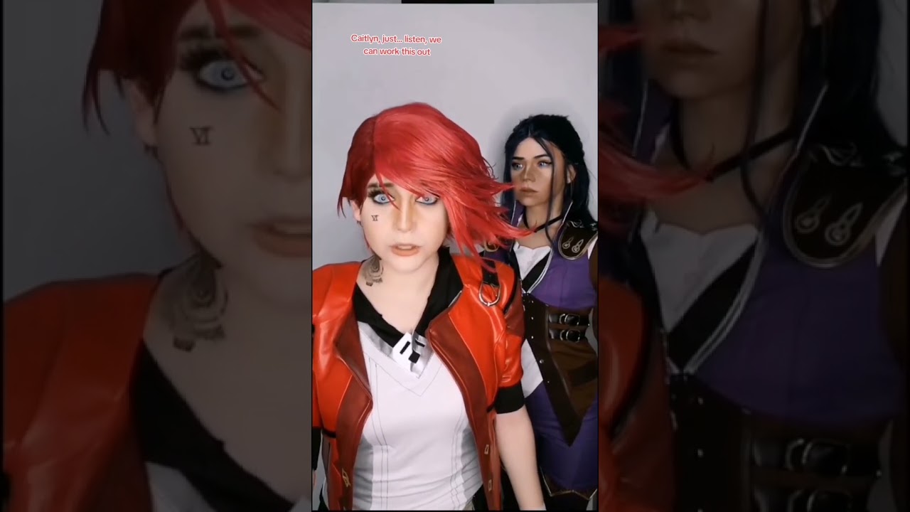 Shut up! | Caitlyn Kiramman and Vi #cosplay CaitVi | Arcane