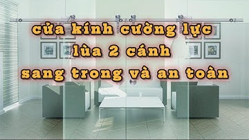 Cửa kính cường lực lùa 2 cánh - Giải pháp tiết kiệm không gian, thẩm mỹ và an toàn #saovietdoor