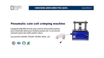 Pneumatic coin cell crimping machine