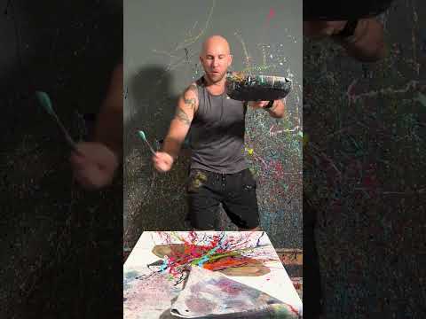 Ashvin Harrison Artist Painting 'Sound' - A Person With No Head