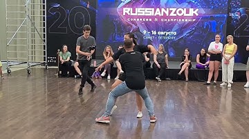 Alexandre Gustavo & Natasha Terekhina. Demo 1. Russian Zouk Congress 2023 | Zouk Dance
