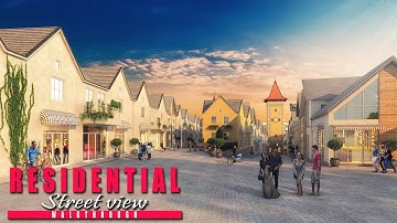 Exterior Architectural Villa of 3d walkthrough animation | Virtual Tour Sketch House 🏘🏡🏘