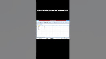 how to calculate even and odd number in excel #exceltips #exceltricks #excel