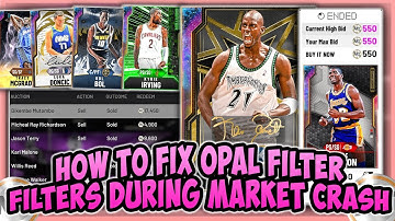 NBA2K20 - BEST SNIPE FILTERS AFTER MARKET CRASH - HOW TO FIX OPAL FILTER!! MAKE THE MOST MT POSSIBLE