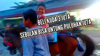 cari uang dengan kuda di pasar #BALONGDOWO #horse
