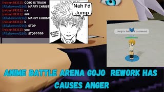 Gojo Rework is So insane He told Me To Jump... | Anime Battle Arena